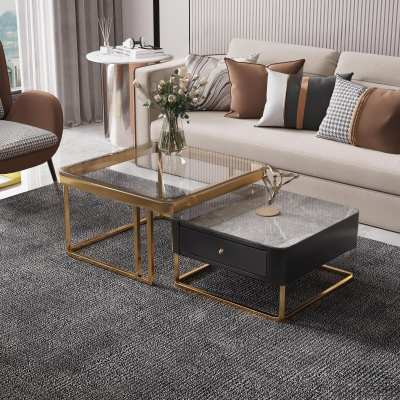 现代茶几组合3D模型下载